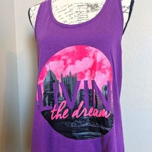 Tek Gear Yoga Racer back Tank Large Very Soft Cotton Blend